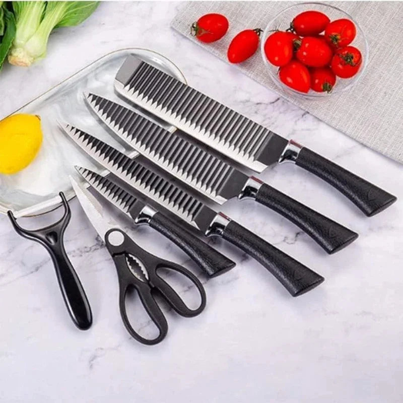 Conjunto de Facas 6 Peças de Aço Inox
