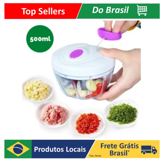 Processador de Alimentos Inox com 3 Lâminas Premium