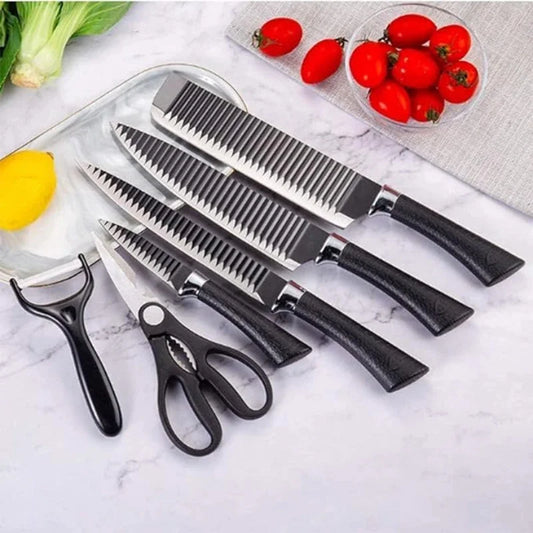 Conjunto de Facas 6 Peças de Aço Inox